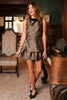 SSYS Anya Brocade Sleeveless Top In Gold Spotted Animal