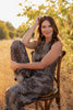 SSYS Delphine Denim Vest In Brown Bandana