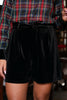 SSYS Velvet Jules Trouser Shorts In Black