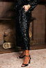 SSYS Sequin Jules Barrel Crop Pants In Black