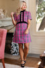 SSYS Esther Pink Tartan Ruffle Dress