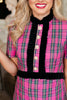 SSYS Esther Pink Tartan Ruffle Dress
