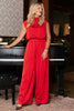 SSYS Satin Jules Trouser Pants In Red