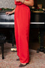 SSYS Satin Jules Trouser Pants In Red