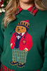 SSYS Teddy Bear Knit Sweater In Hunter