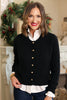 SSYS Lizzy Cable Knit Cardigan In Black