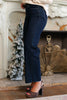 Mica High Rise Wide Leg Ankle Straight Glitter Jeans