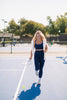 SSYS Gingham Mix Print Leggings In Navy Gingham