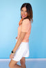 SSYS Violet Ruffle Collar Top In Coral