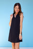 SSYS Brynlee Crepe Collared Sleeveless Dress In Black