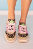 Multi Animal Contrast Tan Sneakers