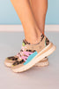 Multi Animal Contrast Tan Sneakers