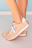 Taupe Cord Double Lace Suede Sneakers *FINAL SALE*
