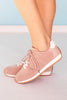 Pink Cord Double Lace Suede Sneakers *FINAL SALE*