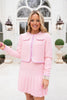 SSYS Rebecca Pink Embellished Tweed Jacket Skort Set *FINAL SALE*