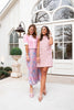SSYS Daisy One Tier Maxi Skirt In Pastel Palms *FINAL SALE*