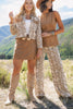 SSYS Demi Suede Slit Skort In Tan