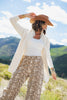 SSYS Catalina Fringe Wrap Cardigan In Ivory