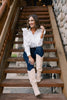 Mica Dark High Rise Skinny Ankle Jeans