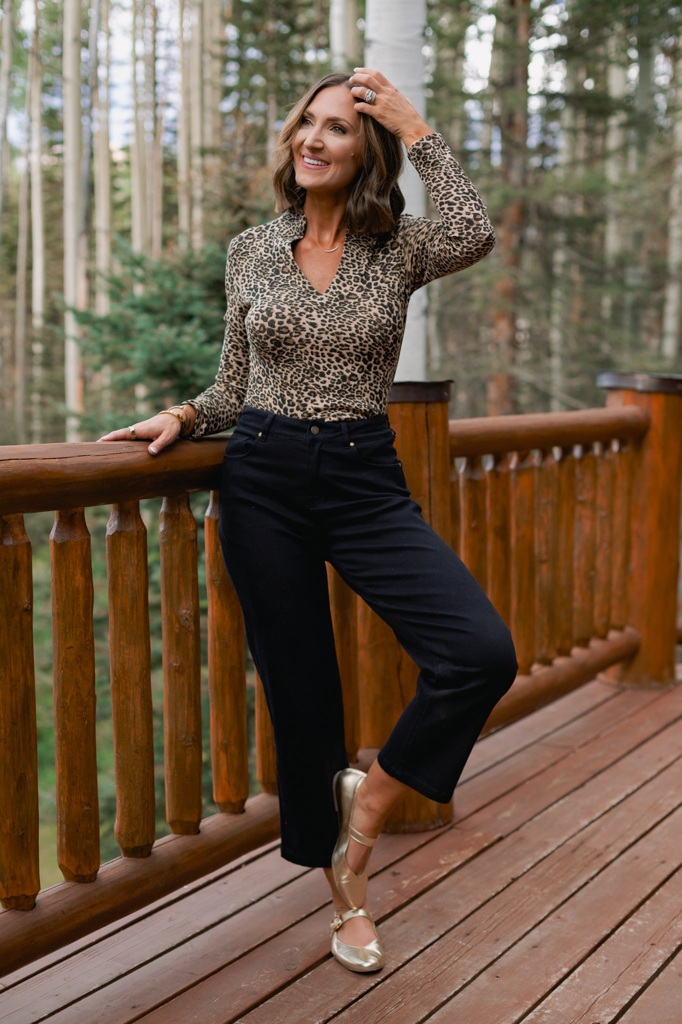 SSYS Kitt Stretch Black Denim Petite Barrel Jeans