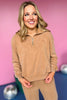 Brown Quarter Zip Long Sleeve Pullover *FINAL SALE* *Final Sale*, must have pullover, must have style, comfy style, holiday style, holiday fashion, affordable fashion, elevated pullover, elevated style, mom style, must have basic, elevated basic, shop style your senses by mallory fitzsimmons