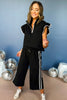 SSYS The Madison Set In Black And Ivory, elevated style, elevated look, matching set, must have set, must have travel, everyday outfit, travel outfit, comfortable outfit, SSYS the label, mom style, shop style your senses by mallory fitzsimmons