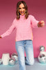 SSYS The Ava Colorblock Zipper Quilted Pullover In Pink, SSYS the label, Must have pullover, must have style, elevated pullover, spring style, mom style, spring fashion, comfortable fashion, mom fashion, shop style your senses by Mallory Fitzsimmons