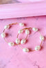 Gold Pearl Detailed Hoop Earrings