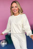 Cream Drop Shoulder Relaxed Fit Sweatshirt *FINAL SALE* *Final Sale*, must have sweatshirt, must have style, must have fall, mom style, fall style, mom style, elevated sweatshirt, elevated everyday, shop style your senses by mallory fitzsimmons