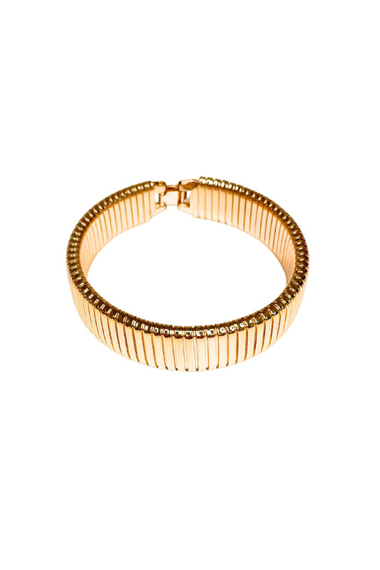 Gold Metal Clasp Bracelet