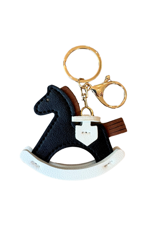 Black Horse Bag Keychain
