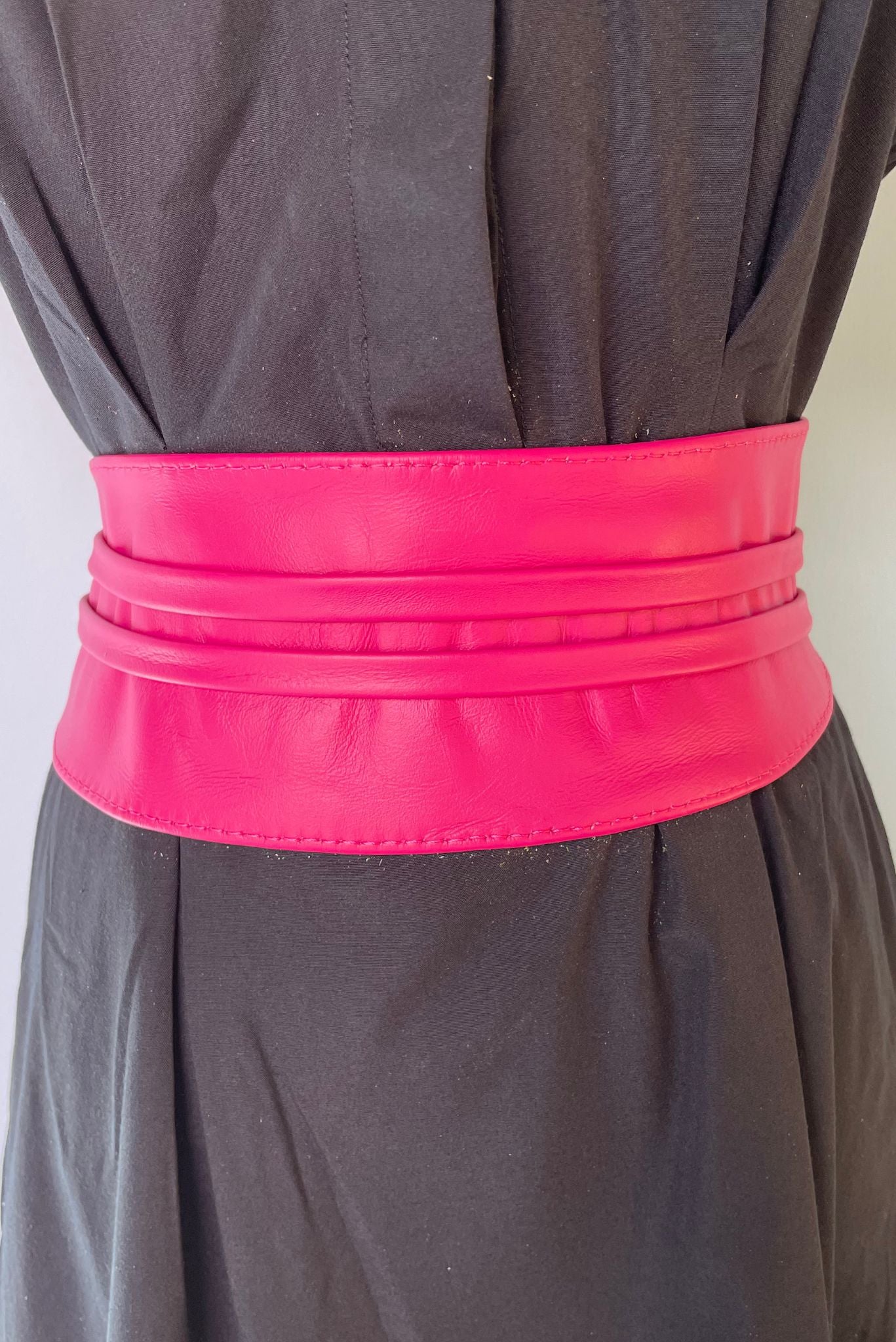 Pink Smooth Waist String Belt