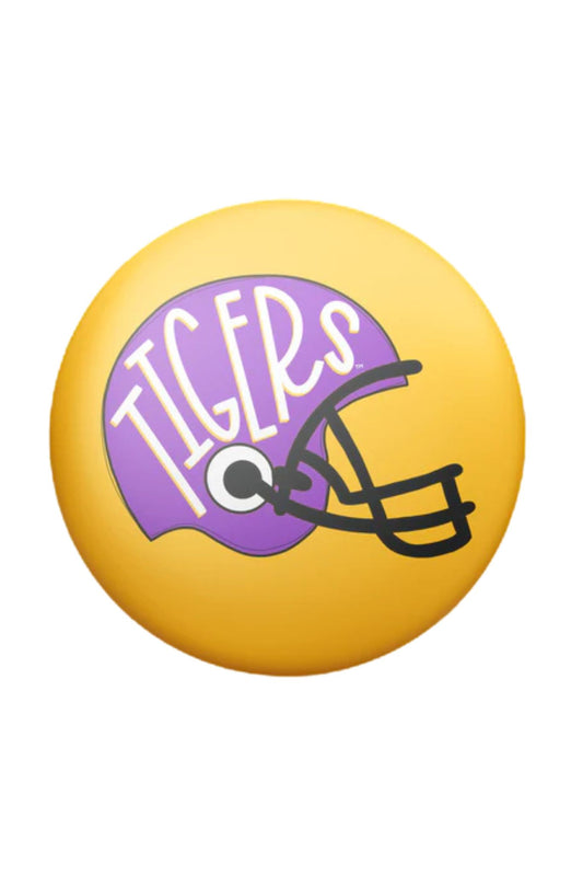 Tigers Helmet Game Day Button