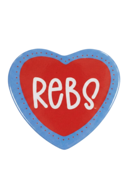 Rebs Heart Game Day Button