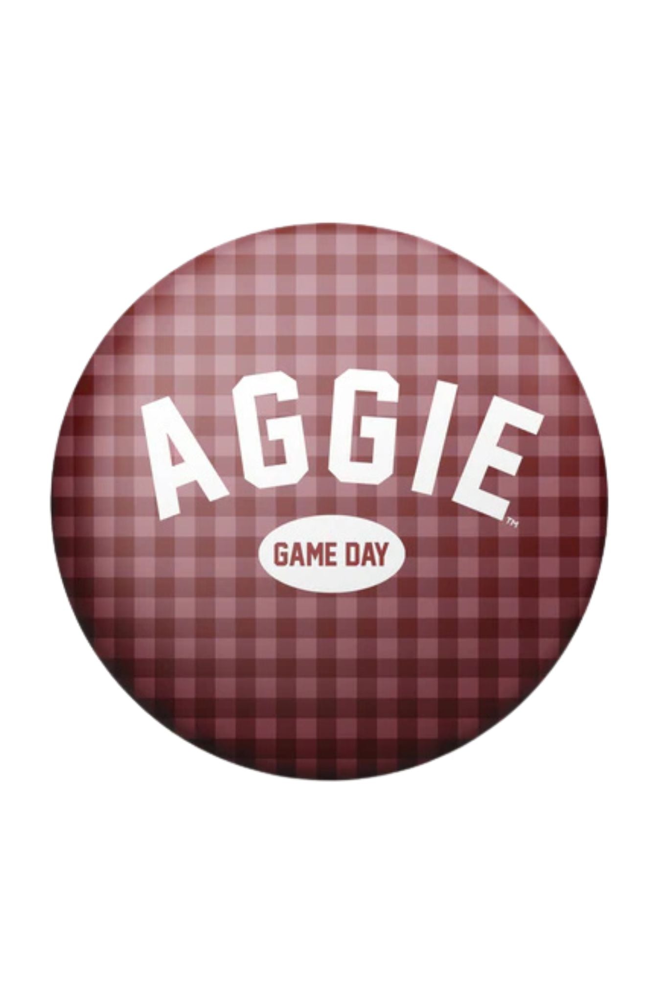 Aggie Game Day Gingham Button