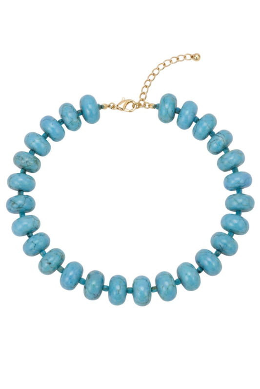 Turquoise Beaded Statement Necklace