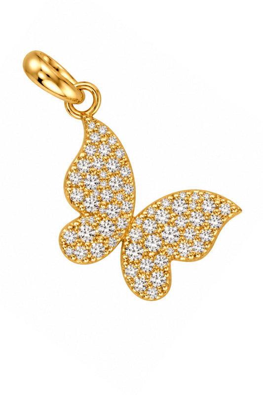 SSYS 18k Gold Plated Scripture Butterfly Charm *FINAL SALE*