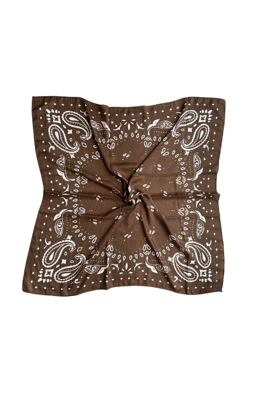 Brown Bandana Scarf