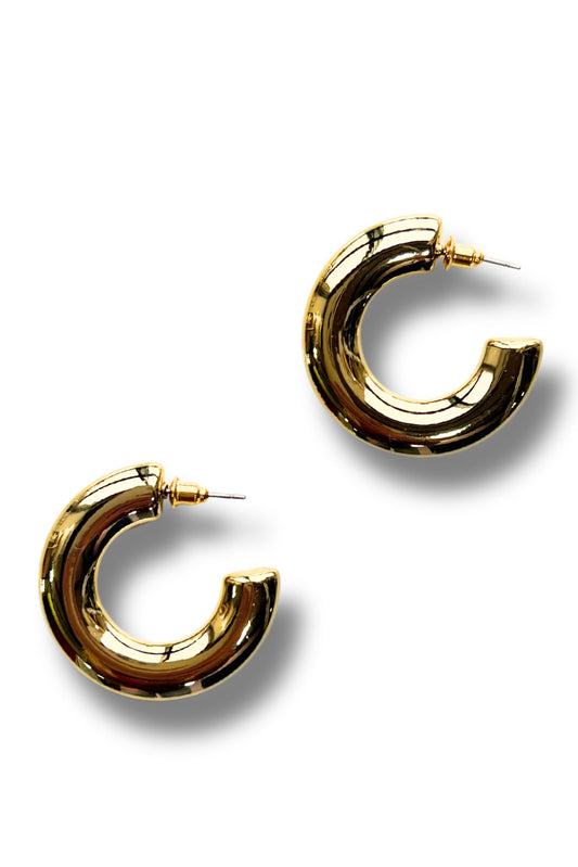 Gold Chunky Hoop Earrings *FINAL SALE*