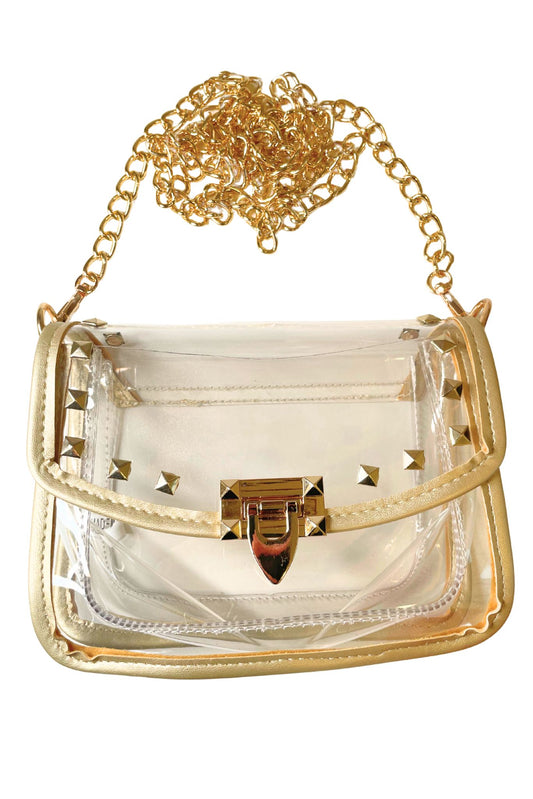 Clear Stud Detail Purse