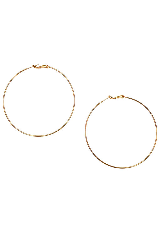 Gold Large Hoop Earrings