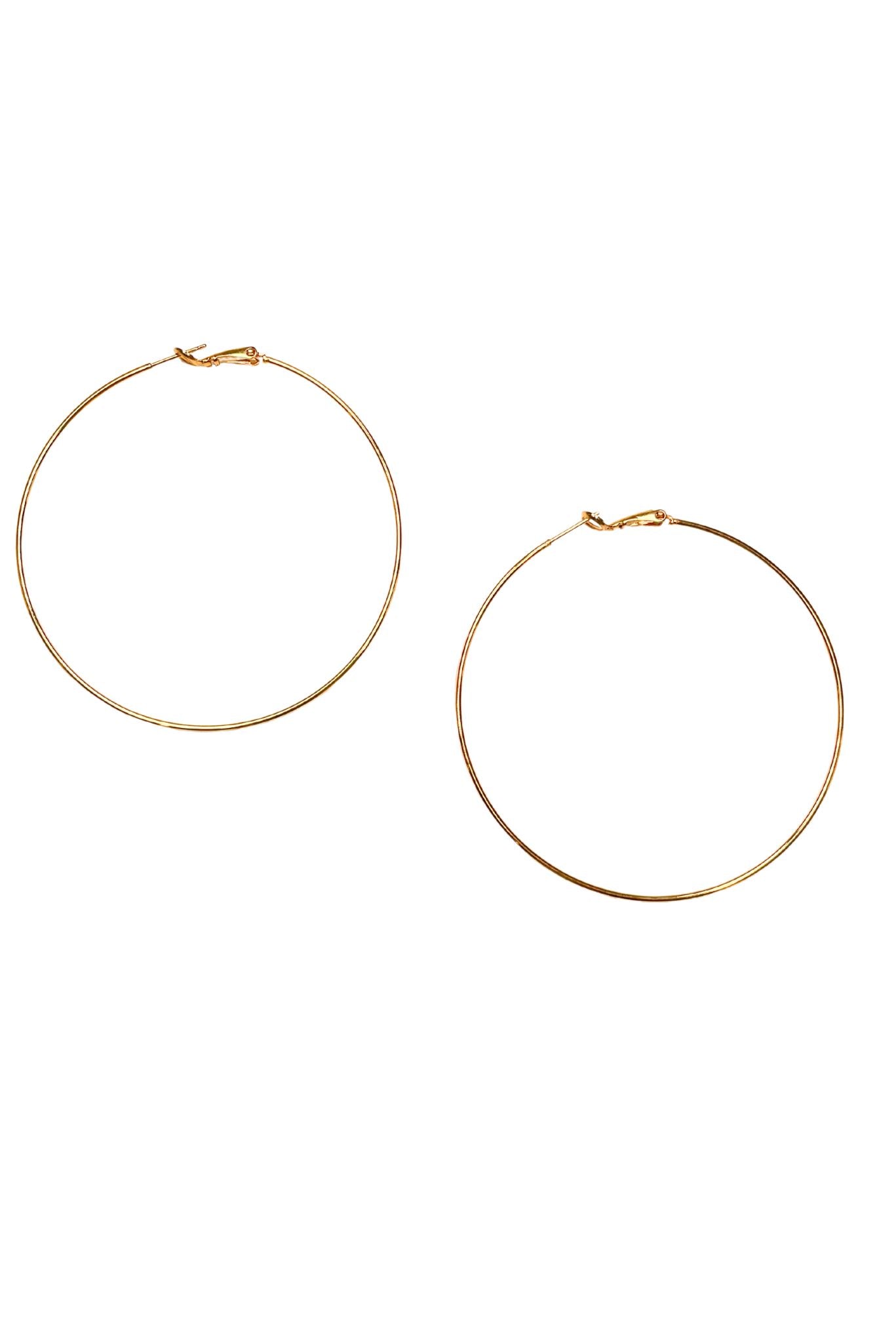 Gold Large Hoop Earrings