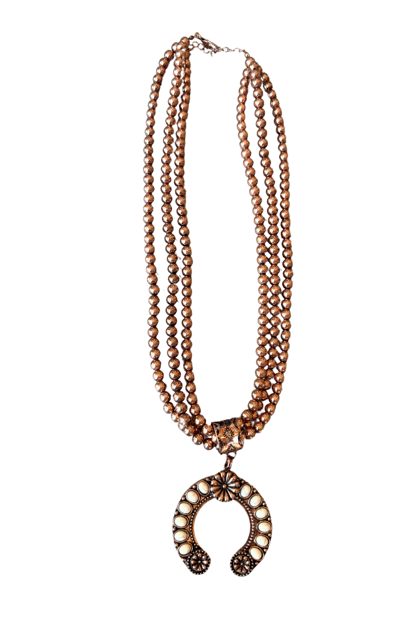 Bronze Squash Blossom Necklace