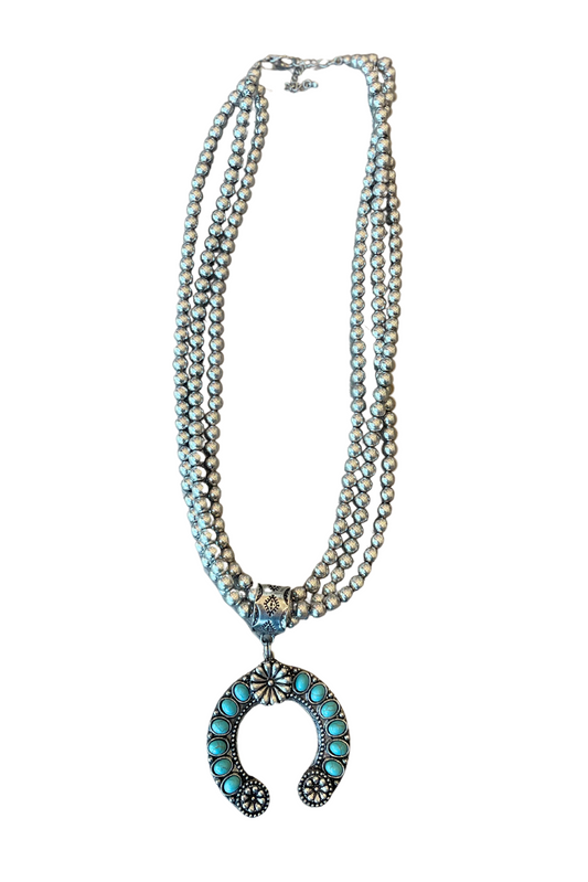 Silver Squash Blossom Necklace