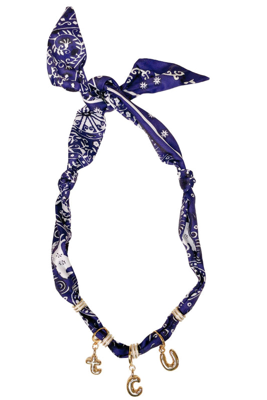Purple TCU Gameday Scarf Necklace