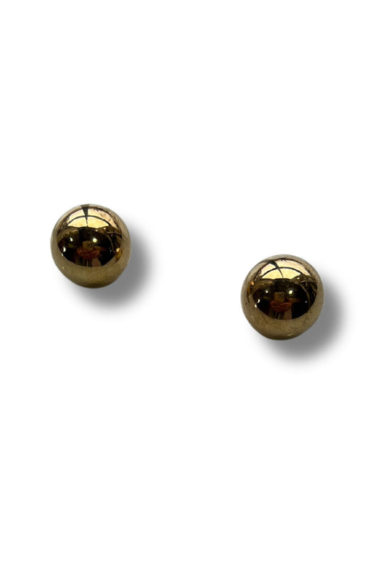 Gold Ball Post Earrings