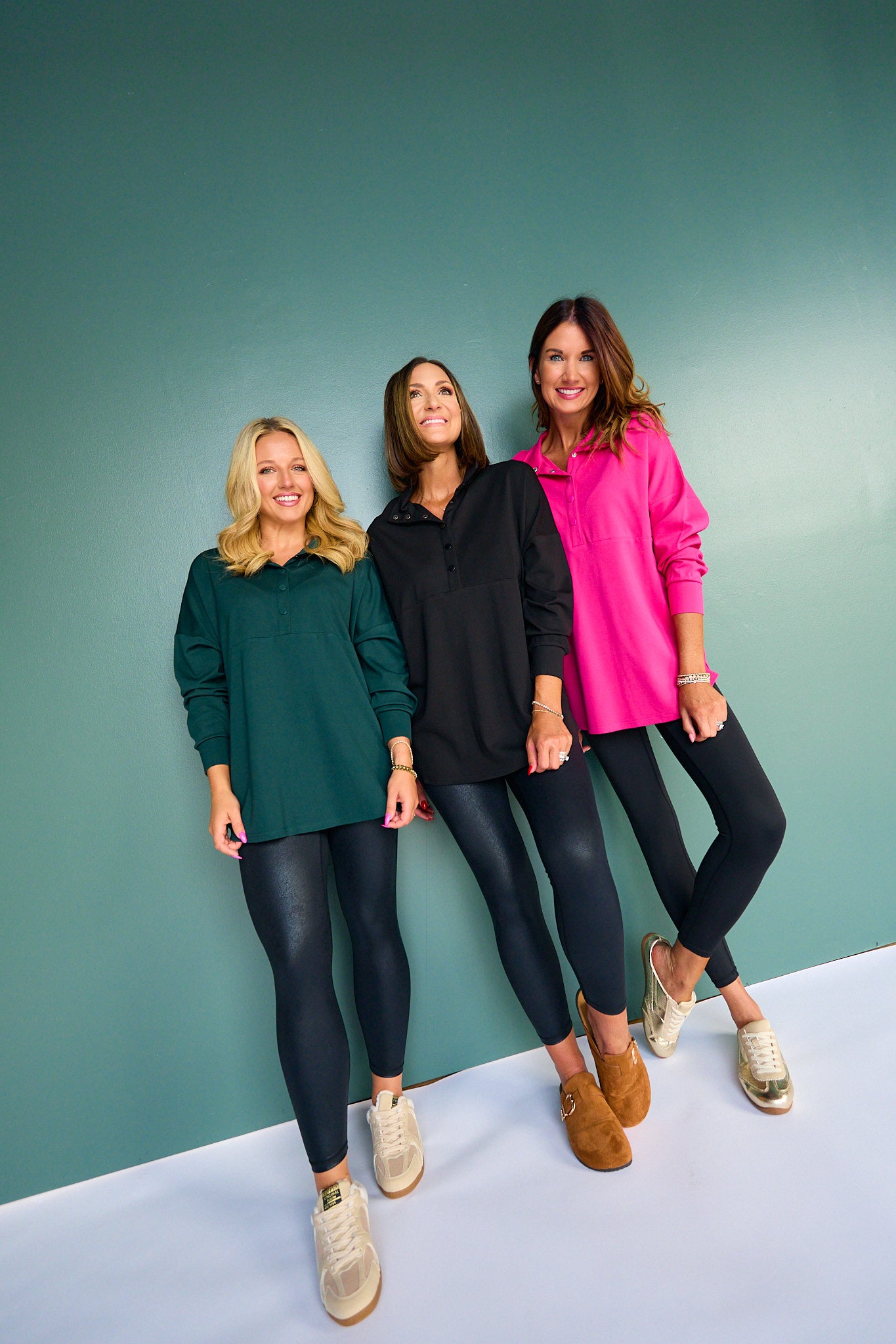 SSYS Soleil Long Sleeve Ponte Top In Navy