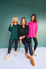 SSYS Soleil Long Sleeve Ponte Top In Black