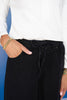 Mica Black High Rise Wide Leg Jogger Jeans