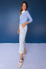 Mica Light Blue High Rise Wide Leg Capri Tie Waist Jeans